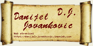 Danijel Jovanković vizit kartica